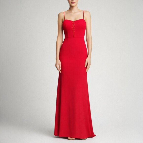 JARLO London Red Mermaid Trumpet Formal Maxi Gown Size US 6 - www.armafbd.com JARLO London Red Mermaid Trumpet Formal Maxi Gown Size US 6 - www.armafbd.com